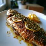 lemon and thyme roasted sea bass
