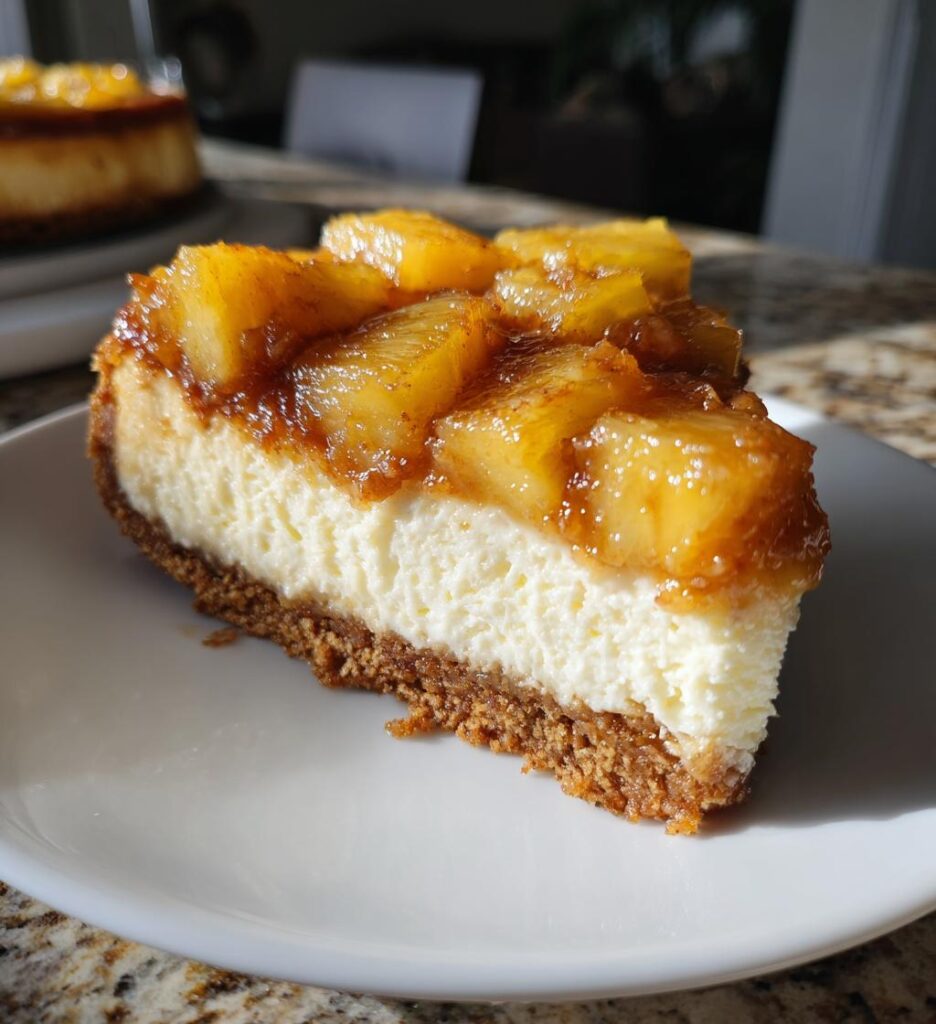 mini pineapple upside down cheesecakes