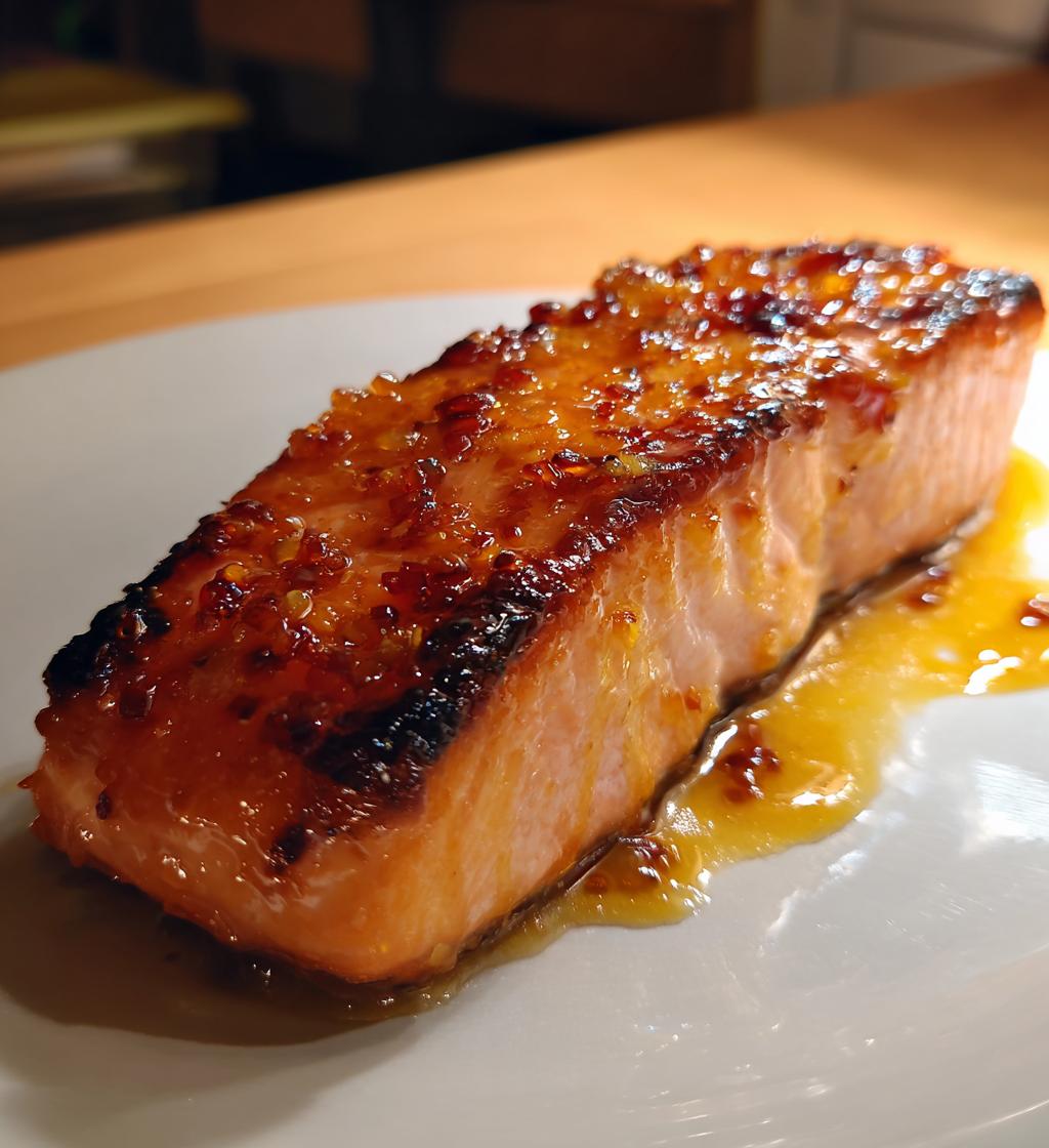 orange glazed salmon