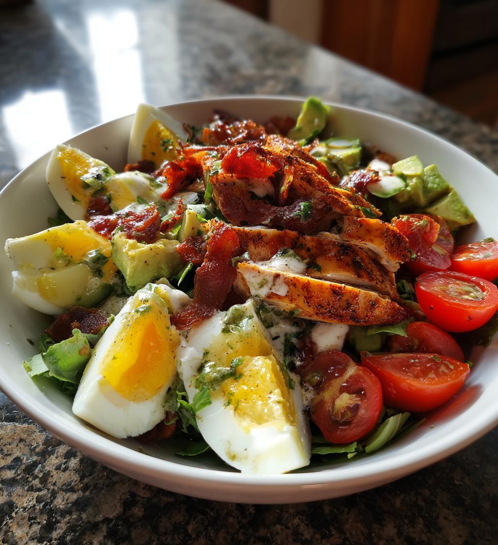 paleo grilled chicken cobb salad