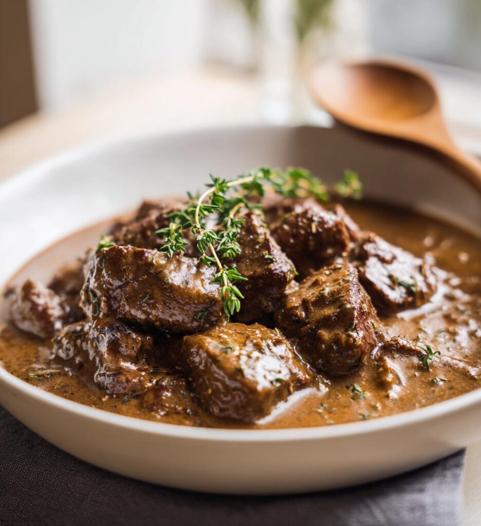 pioneer woman beef tips and gravy