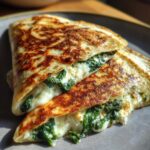 spinach and feta quesadillas