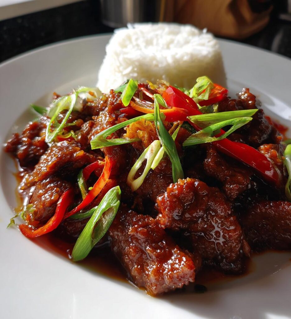 sticky ginger beef mince